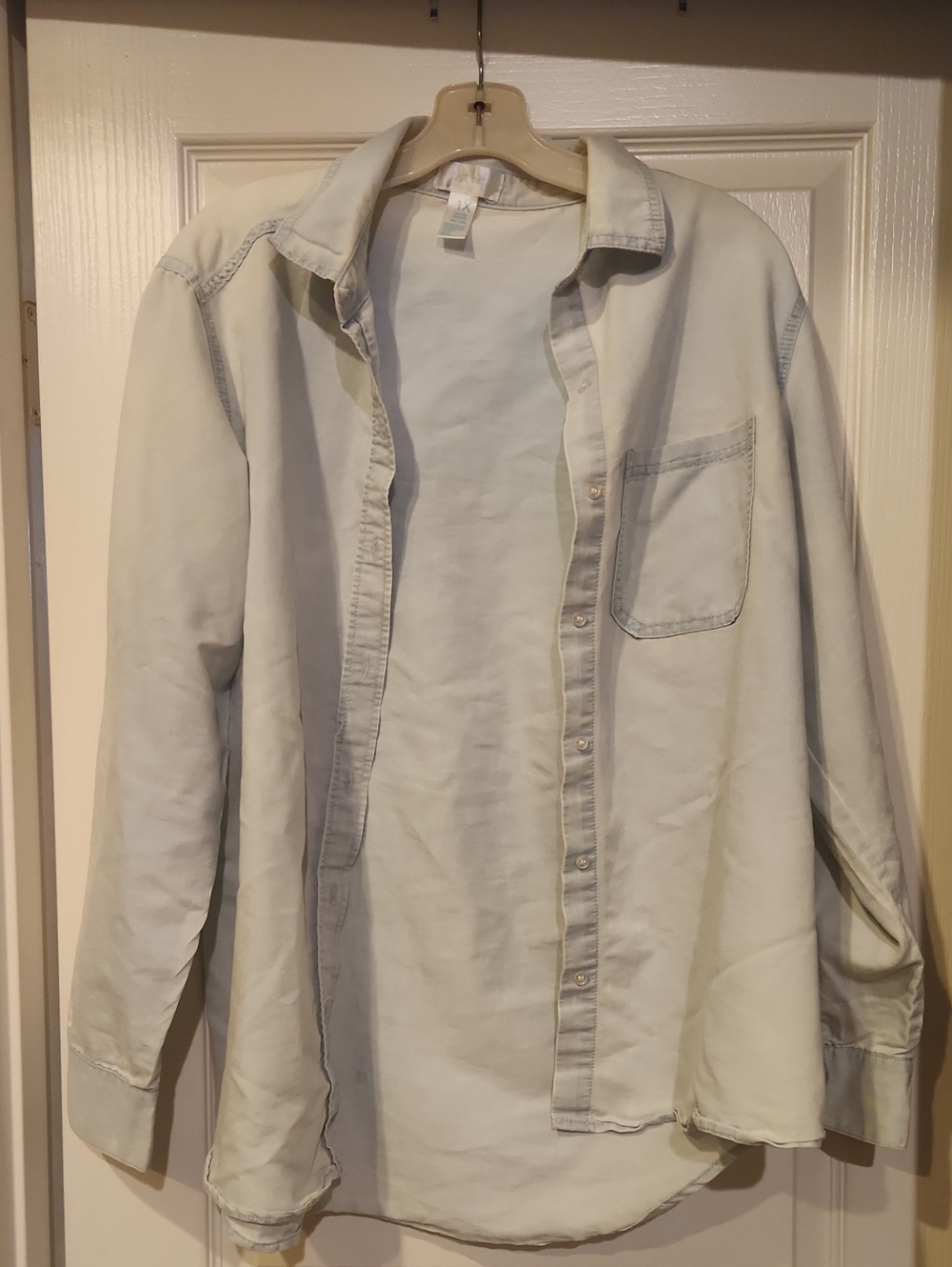 Just Be Light Blue Button-Up Shirt